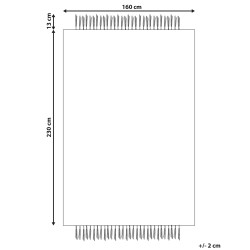 Dywan z juty 160 x 230 cm beżowy KARKIN Dywan z juty 160 x 230 cm beżowy KARKIN