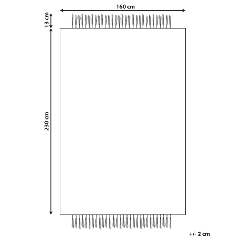Dywan z juty 160 x 230 cm beżowy KARKIN Dywan z juty 160 x 230 cm beżowy KARKIN