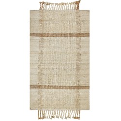 Dywan z juty 80 x 150 cm beżowy YELMEZ Dywan z juty 80 x 150 cm beżowy YELMEZ