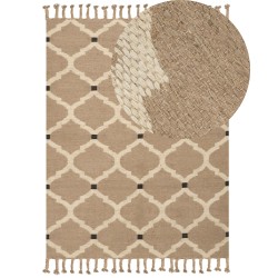 Dywan z juty 160 x 230 cm beżowy ORENCIK Dywan z juty 160 x 230 cm beżowy ORENCIK