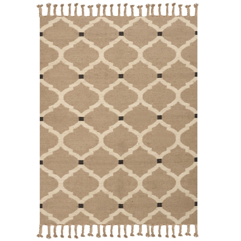 Dywan z juty 160 x 230 cm beżowy ORENCIK Dywan z juty 160 x 230 cm beżowy ORENCIK