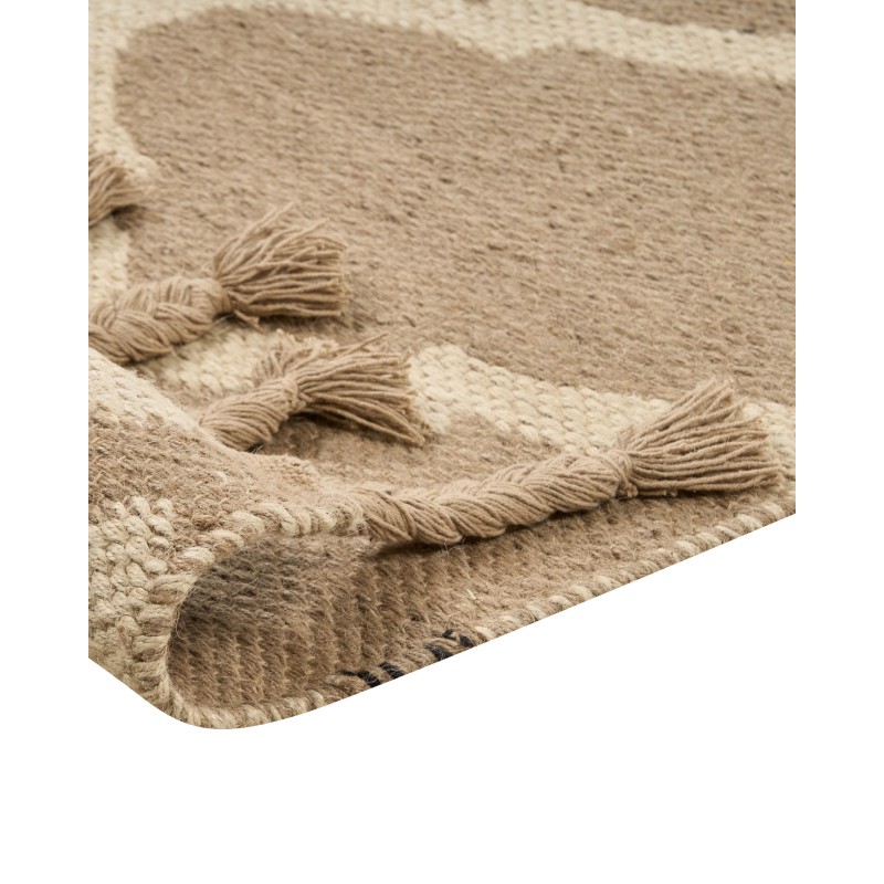 Dywan z juty 160 x 230 cm beżowy ORENCIK Dywan z juty 160 x 230 cm beżowy ORENCIK