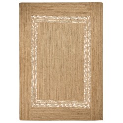 Dywan z juty 160 x 230 cm beżowy YENIKOY Dywan z juty 160 x 230 cm beżowy YENIKOY
