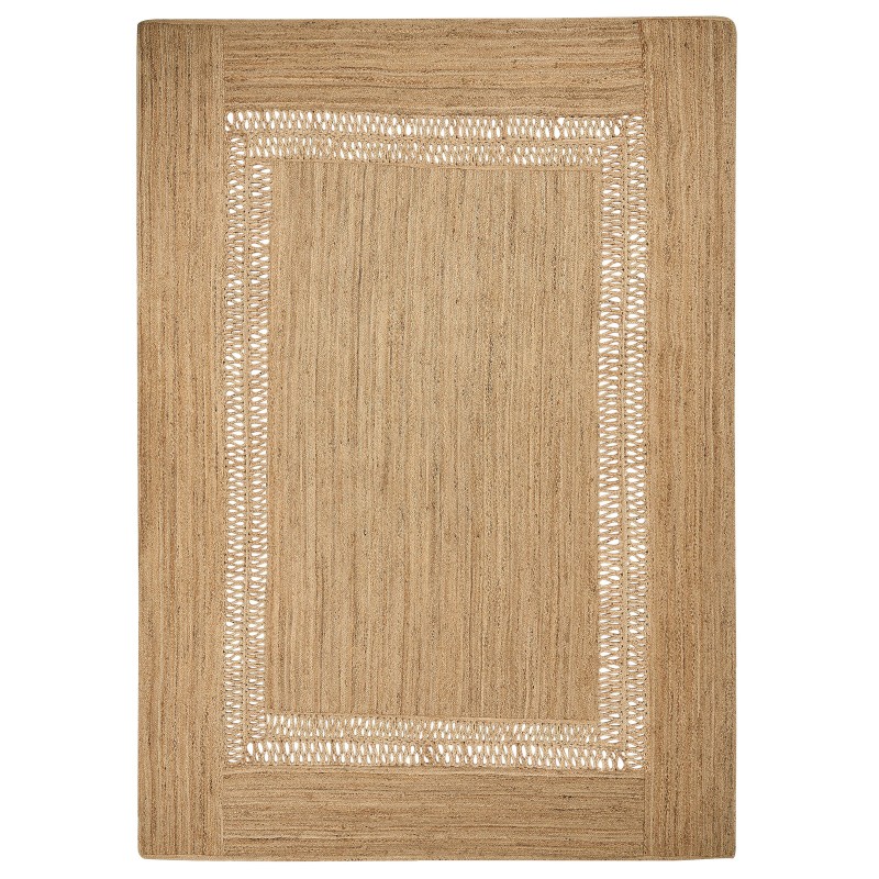 Dywan z juty 160 x 230 cm beżowy YENIKOY Dywan z juty 160 x 230 cm beżowy YENIKOY