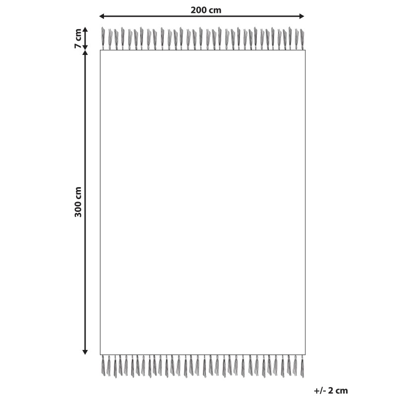 Dywan bawełniany kilim 200 x 300 cm wielokolorowy TARONIK Dywan bawełniany kilim 200 x 300 cm wielokolorowy TARONIK