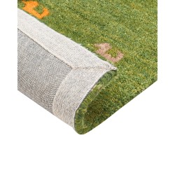 Dywan wełniany gabbeh 200 x 300 cm zielony YULAFI Dywan wełniany gabbeh 200 x 300 cm zielony YULAFI