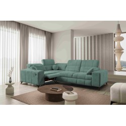 Narożnik ballagio II Mix z funkcją spania oraz funkcją relax tkanina Spring 1116