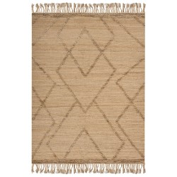 Dywan z juty 200 x 300 cm beżowy HANDERE Dywan z juty 200 x 300 cm beżowy HANDERE