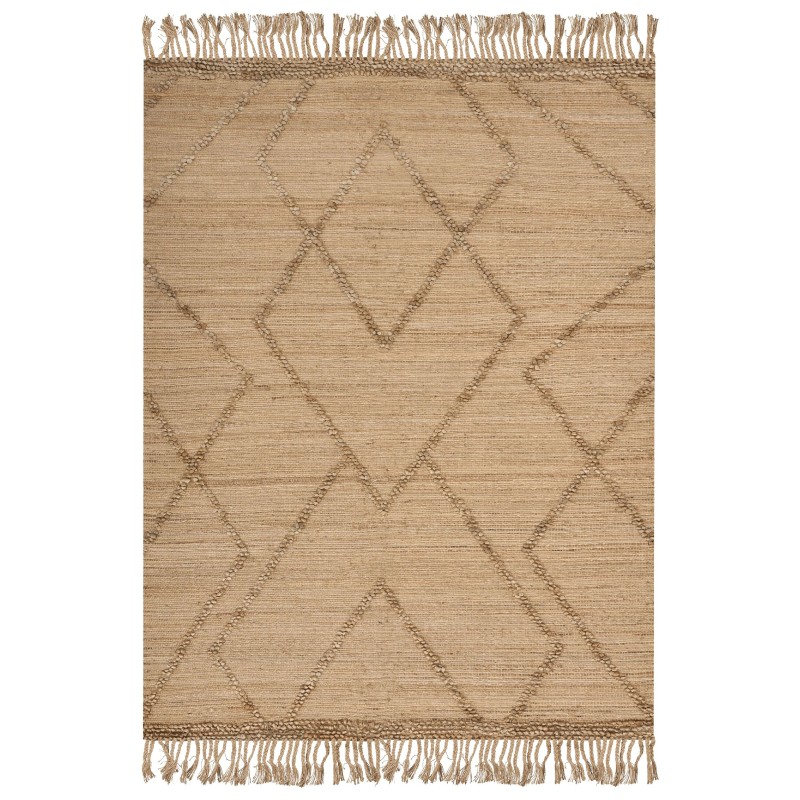Dywan z juty 200 x 300 cm beżowy HANDERE Dywan z juty 200 x 300 cm beżowy HANDERE