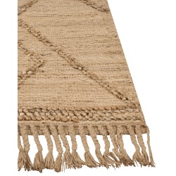 Dywan z juty 200 x 300 cm beżowy HANDERE Dywan z juty 200 x 300 cm beżowy HANDERE