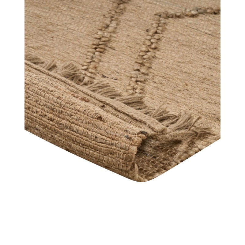 Dywan z juty 200 x 300 cm beżowy HANDERE Dywan z juty 200 x 300 cm beżowy HANDERE