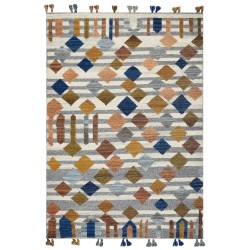 Dywan wełniany kilim 200 x 300 cm wielokolorowy KASAKH Dywan wełniany kilim 200 x 300 cm wielokolorowy KASAKH