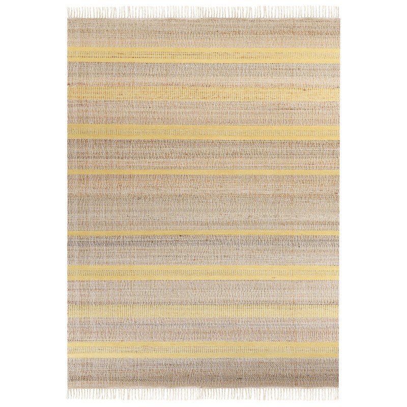 Dywan z juty 160 x 230 cm beżowo-żółty TALPUR Dywan z juty 160 x 230 cm beżowo-żółty TALPUR