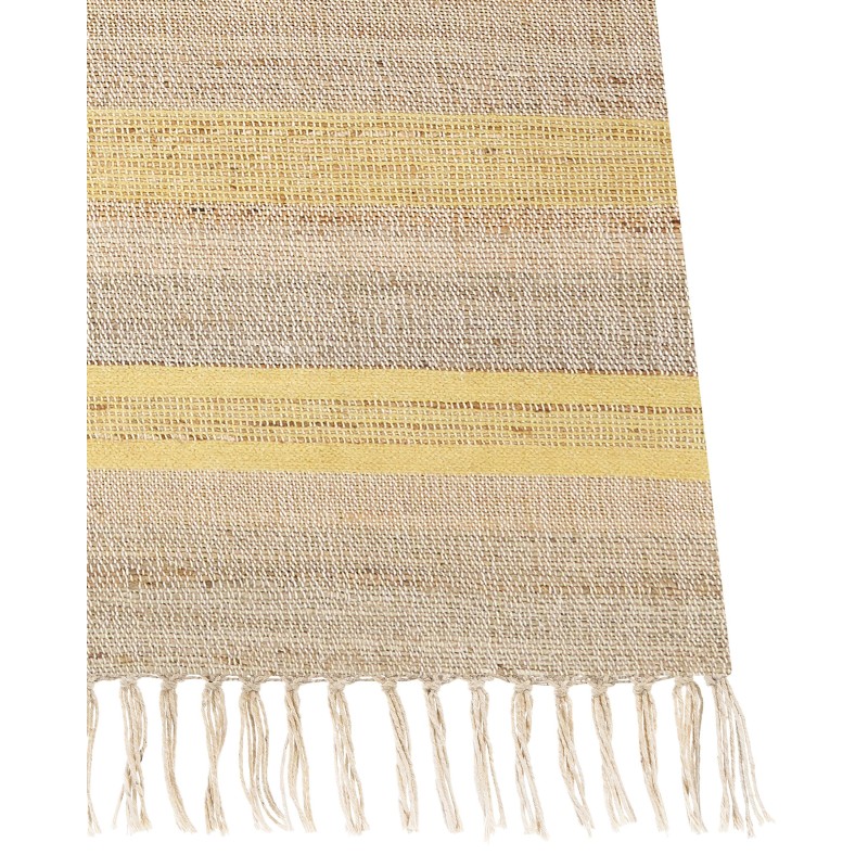 Dywan z juty 160 x 230 cm beżowo-żółty TALPUR Dywan z juty 160 x 230 cm beżowo-żółty TALPUR