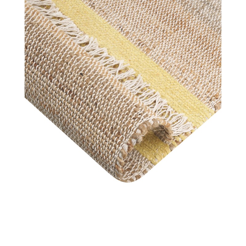 Dywan z juty 160 x 230 cm beżowo-żółty TALPUR Dywan z juty 160 x 230 cm beżowo-żółty TALPUR