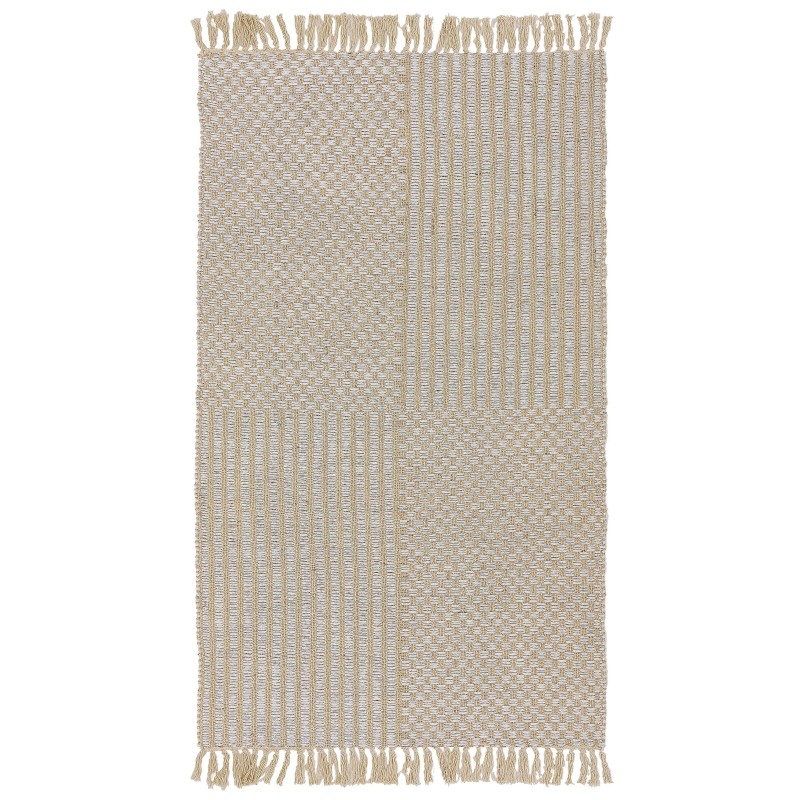 Dywan z juty 80 x 150 cm beżowy ADABAG Dywan z juty 80 x 150 cm beżowy ADABAG