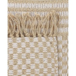 Dywan z juty 80 x 150 cm beżowy ADABAG Dywan z juty 80 x 150 cm beżowy ADABAG