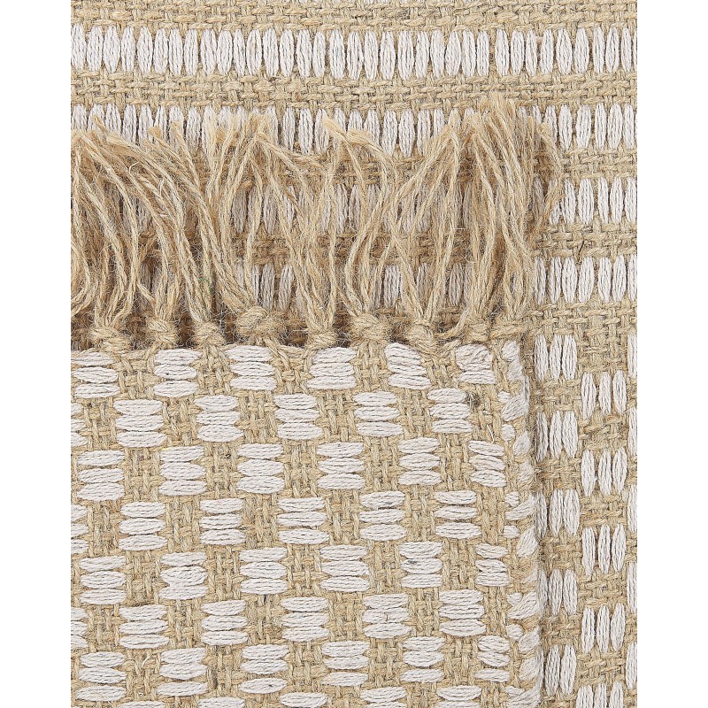 Dywan z juty 80 x 150 cm beżowy ADABAG Dywan z juty 80 x 150 cm beżowy ADABAG