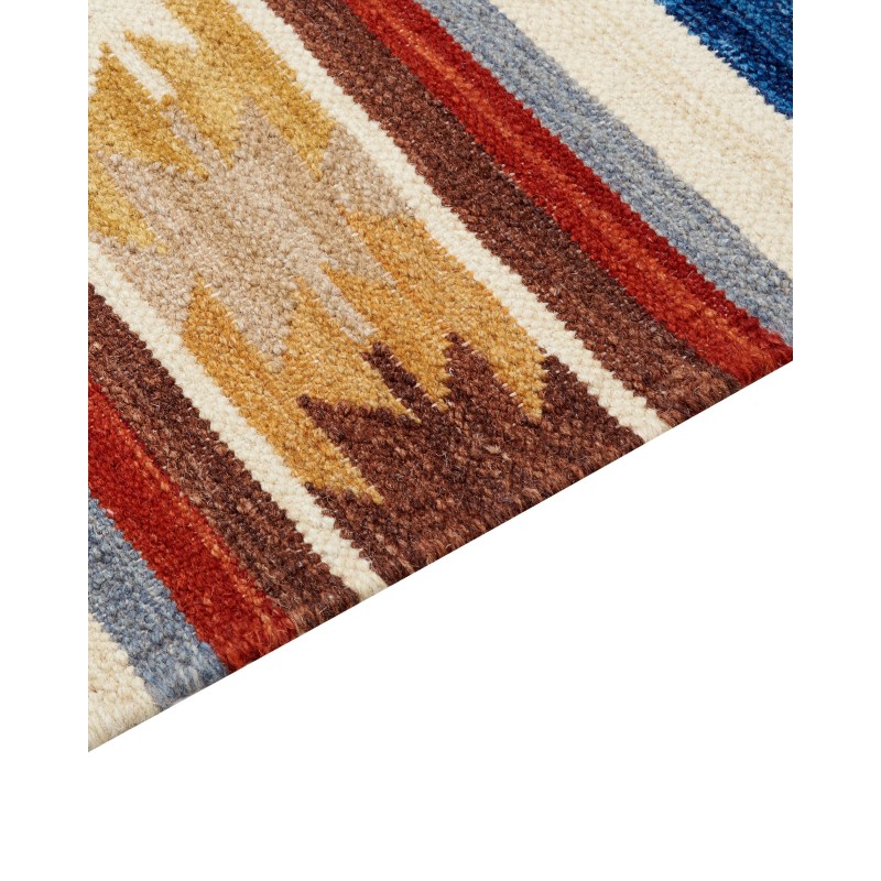 Dywan wełniany kilim 200 x 300 cm wielokolorowy JRARAT Dywan wełniany kilim 200 x 300 cm wielokolorowy JRARAT