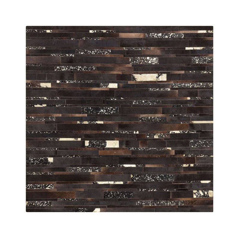Dywan skórzany 200 x 200 cm brązowy ARTVIN Dywan skórzany 200 x 200 cm brązowy ARTVIN