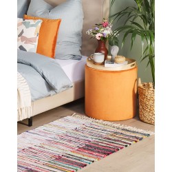 Dywan bawełniany 80 x 150 cm wielokolorowy MERSIN Dywan bawełniany 80 x 150 cm wielokolorowy MERSIN