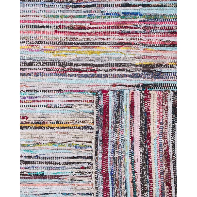 Dywan bawełniany 80 x 150 cm wielokolorowy MERSIN Dywan bawełniany 80 x 150 cm wielokolorowy MERSIN
