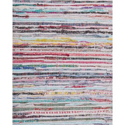 Dywan bawełniany 80 x 150 cm wielokolorowy MERSIN Dywan bawełniany 80 x 150 cm wielokolorowy MERSIN