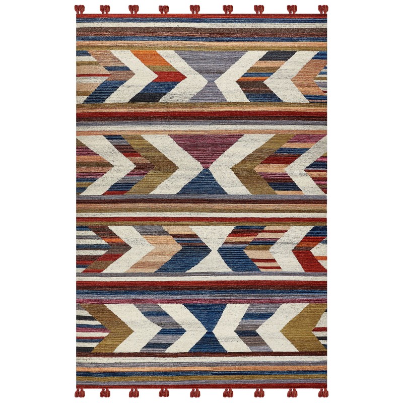 Dywan wełniany kilim 200 x 300 cm wielokolorowy MRGASHAT Dywan wełniany kilim 200 x 300 cm wielokolorowy MRGASHAT