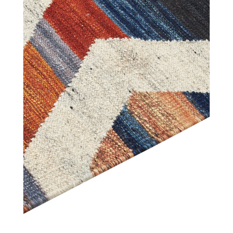 Dywan wełniany kilim 200 x 300 cm wielokolorowy MRGASHAT Dywan wełniany kilim 200 x 300 cm wielokolorowy MRGASHAT
