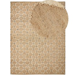 Dywan z juty 300 x 400 cm beżowy KALEKOY Dywan z juty 300 x 400 cm beżowy KALEKOY