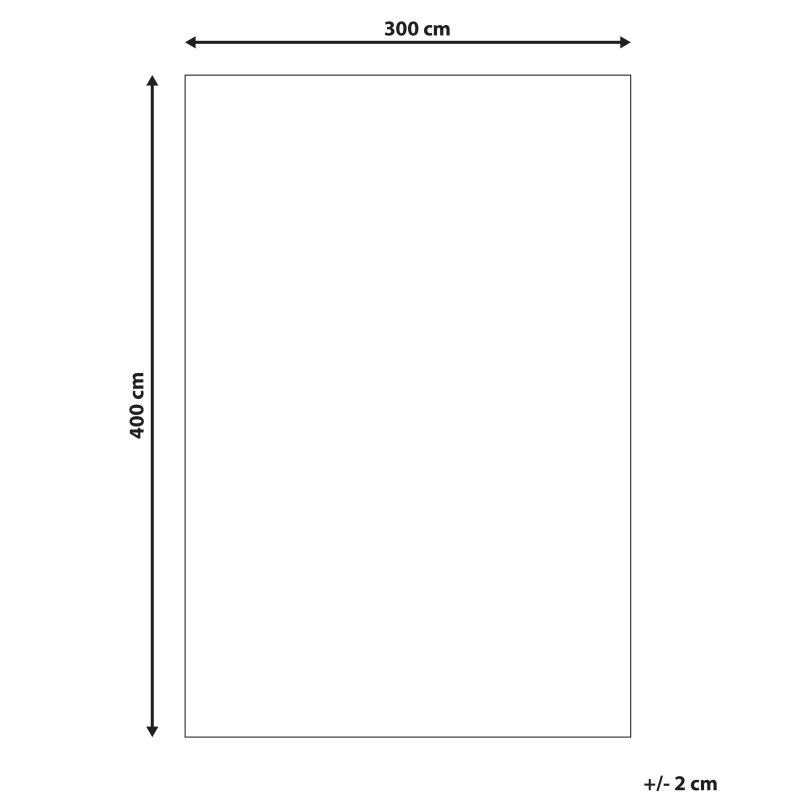 Dywan z juty 300 x 400 cm beżowy KALEKOY Dywan z juty 300 x 400 cm beżowy KALEKOY