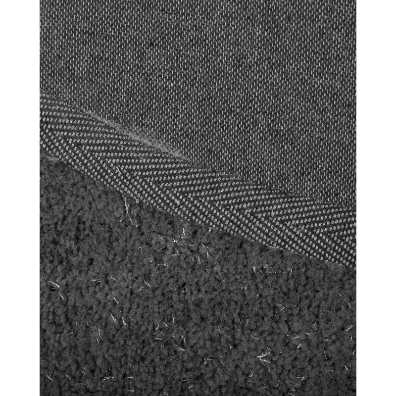 Dywan shaggy 200 x 200 cm ciemnoszary DEMRE Dywan shaggy 200 x 200 cm ciemnoszary DEMRE