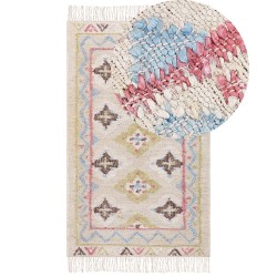 Dywan z juty 80 x 150 cm wielokolorowy TERKOS Dywan z juty 80 x 150 cm wielokolorowy TERKOS