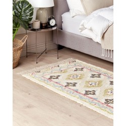Dywan z juty 80 x 150 cm wielokolorowy TERKOS Dywan z juty 80 x 150 cm wielokolorowy TERKOS