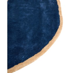 Dywan z wiskozy 200 x 200 cm granatowy KANRACH Dywan z wiskozy 200 x 200 cm granatowy KANRACH