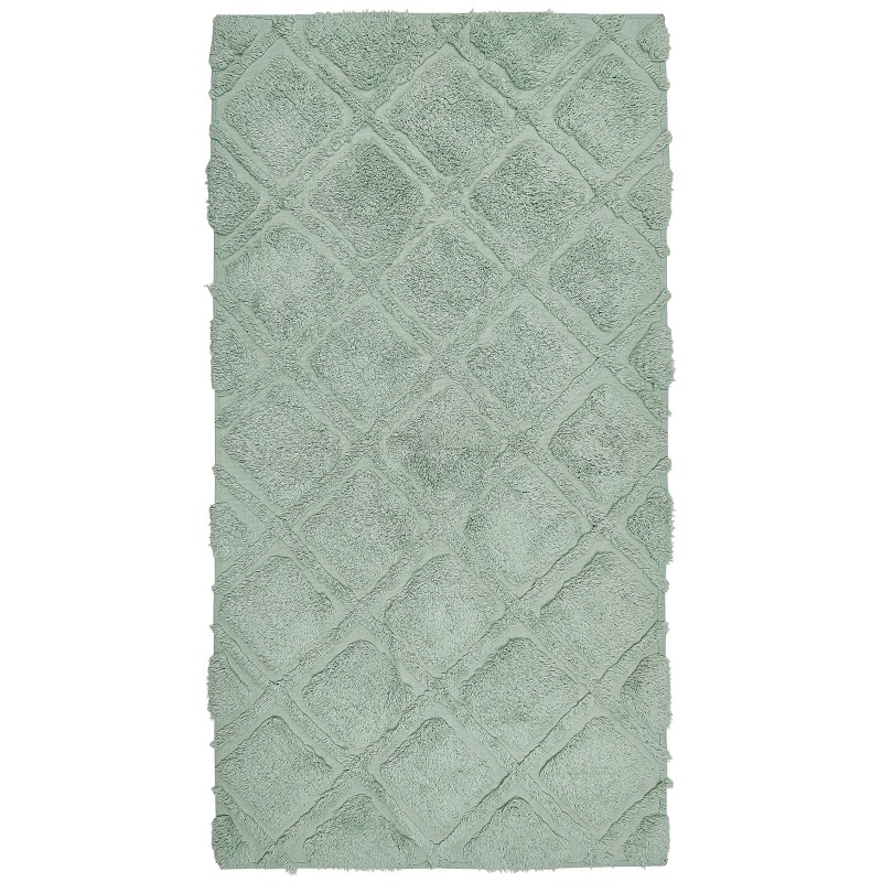 Dywan bawełniany 80 x 150 cm zielony HATAY Dywan bawełniany 80 x 150 cm zielony HATAY