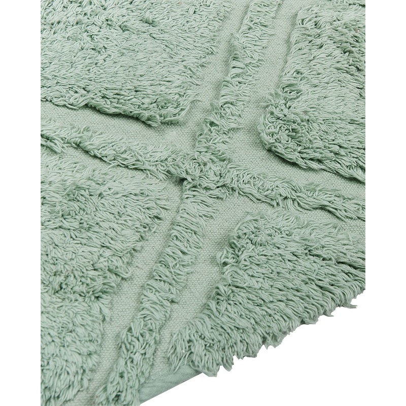 Dywan bawełniany 80 x 150 cm zielony HATAY Dywan bawełniany 80 x 150 cm zielony HATAY