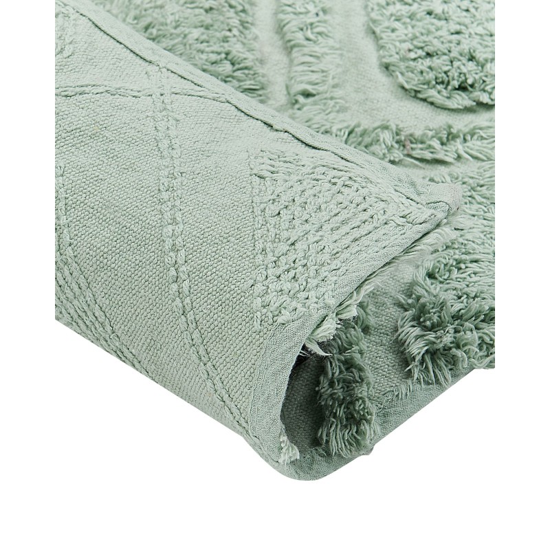Dywan bawełniany 80 x 150 cm zielony HATAY Dywan bawełniany 80 x 150 cm zielony HATAY