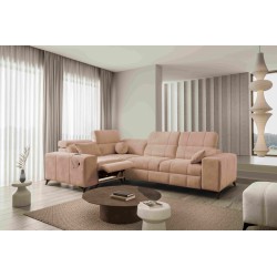 Narożnik ballagio II Mix z funkcją spania oraz funkcją relax tkanina Spring 1112