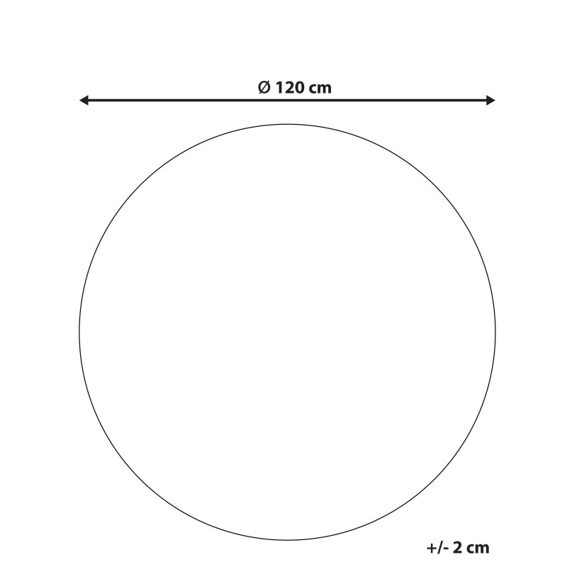 Dywan okrągły z juty ⌀ 120 cm beżowy ARABAN Dywan okrągły z juty ⌀ 120 cm beżowy ARABAN