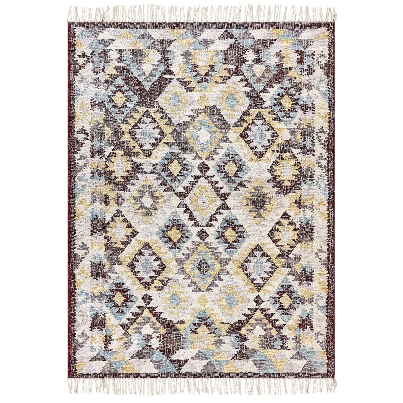 Dywan z juty 160 x 230 cm wielokolorowy FENER Dywan z juty 160 x 230 cm wielokolorowy FENER