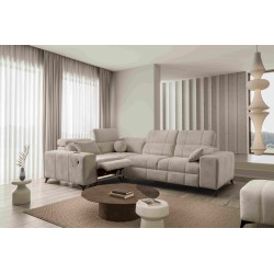 Narożnik ballagio II Mix z funkcją spania oraz funkcją relax tkanina Spring 1110