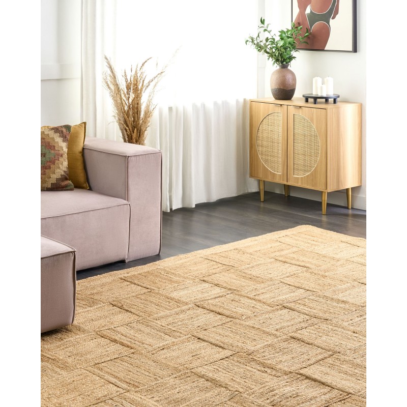 Dywan z juty 300 x 400 cm beżowy ESENTEPE Dywan z juty 300 x 400 cm beżowy ESENTEPE