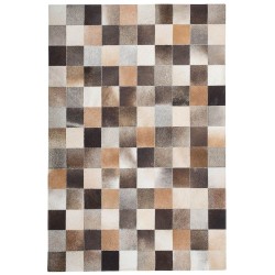 Dywan patchwork skórzany 160 x 230 cm wielokolorowy SOKE Dywan patchwork skórzany 160 x 230 cm wielokolorowy SOKE