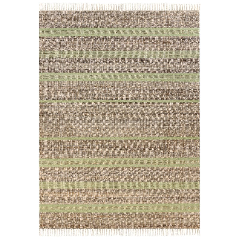 Dywan z juty 160 x 230 cm beżowo-zielony TALPUR Dywan z juty 160 x 230 cm beżowo-zielony TALPUR