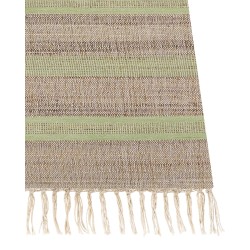 Dywan z juty 160 x 230 cm beżowo-zielony TALPUR Dywan z juty 160 x 230 cm beżowo-zielony TALPUR