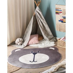 Dywan dziecięcy miś ⌀ 120 cm brązowy COLARGOL Dywan dziecięcy miś ⌀ 120 cm brązowy COLARGOL