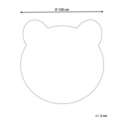 Dywan dziecięcy miś ⌀ 120 cm brązowy COLARGOL Dywan dziecięcy miś ⌀ 120 cm brązowy COLARGOL