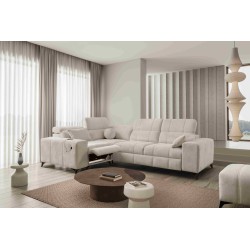 Narożnik ballagio II Mix z funkcją spania oraz funkcją relax tkanina Spring 1108