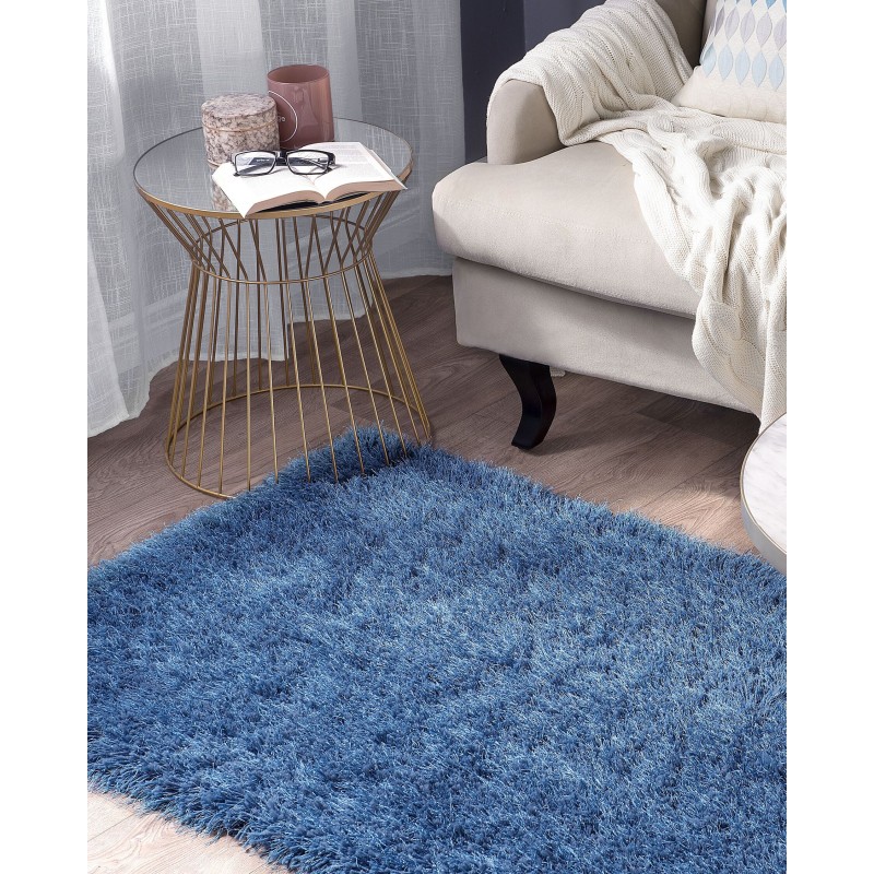 Dywan shaggy 80 x 150 cm niebieski CIDE Dywan shaggy 80 x 150 cm niebieski CIDE